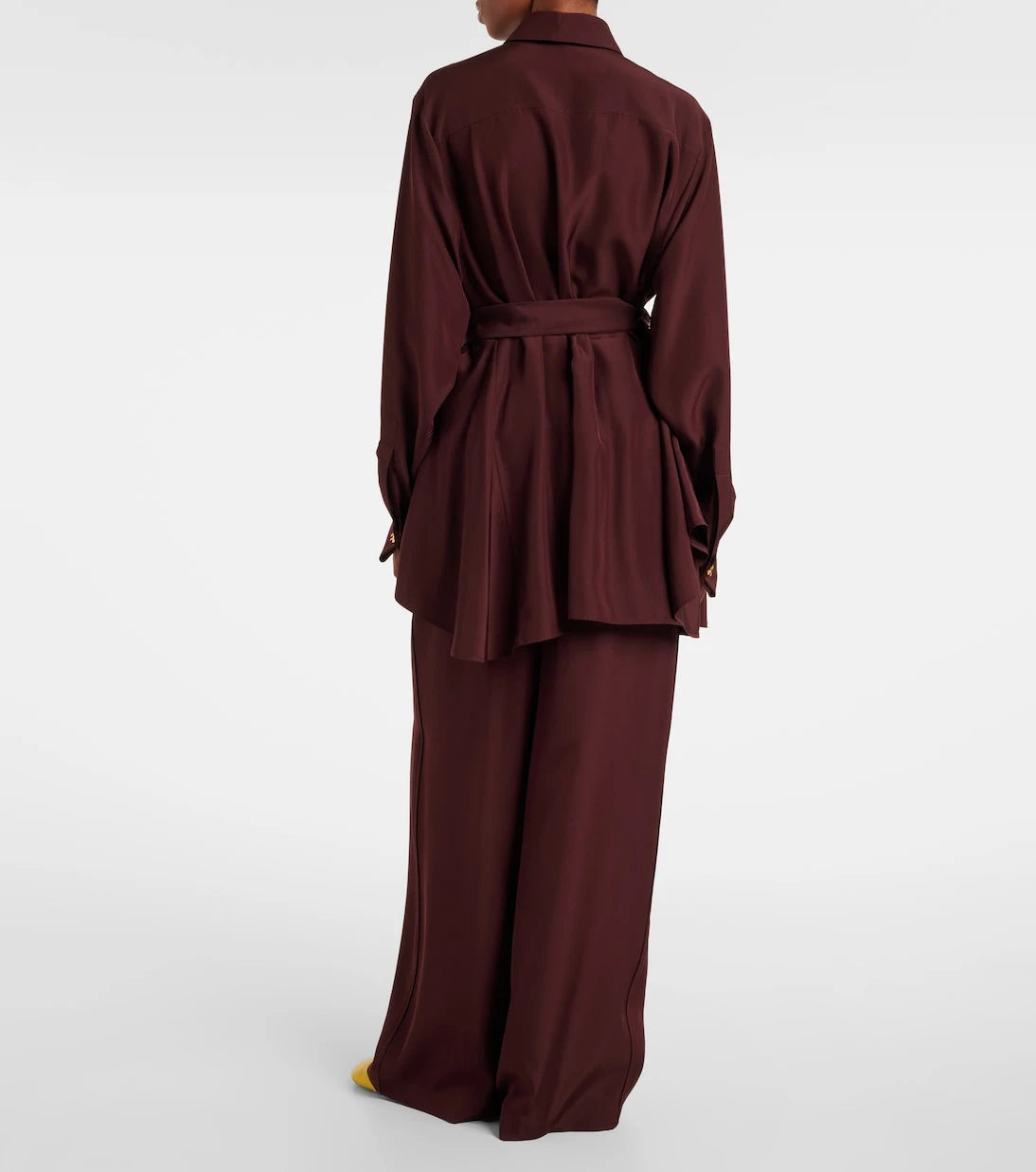 Loewe - Belted silk blouse