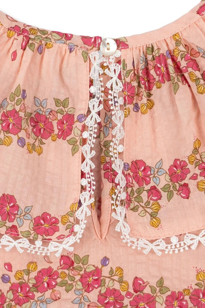 Konges Sløjd BELLA FRILL DRESS GOTS Çocuk Pamuklu Elbise