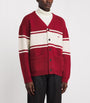 Emporio Armani Red Virgin Wool Cardigan