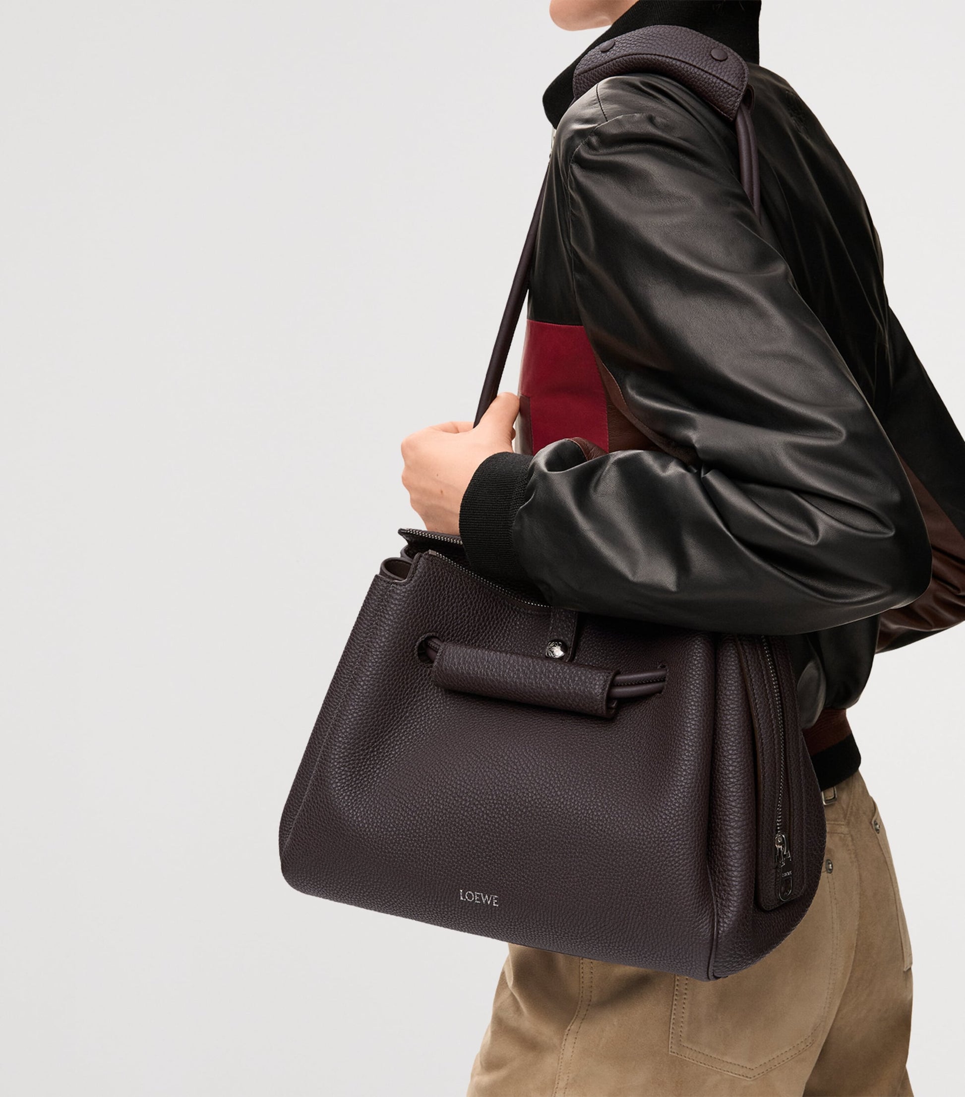 Medium Leather Madrid Shoulder Bag