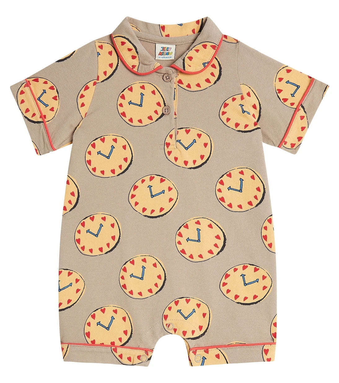 Jellymallow - Baby Watch cotton jersey playsuit