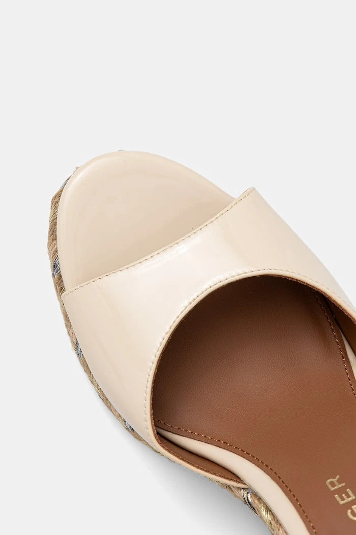 Kurt Geiger London Espadrille Wedge-Bone Kavisli Platform Sandalet