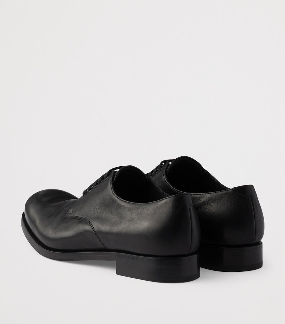 Leather Antiqued Derby Shoes