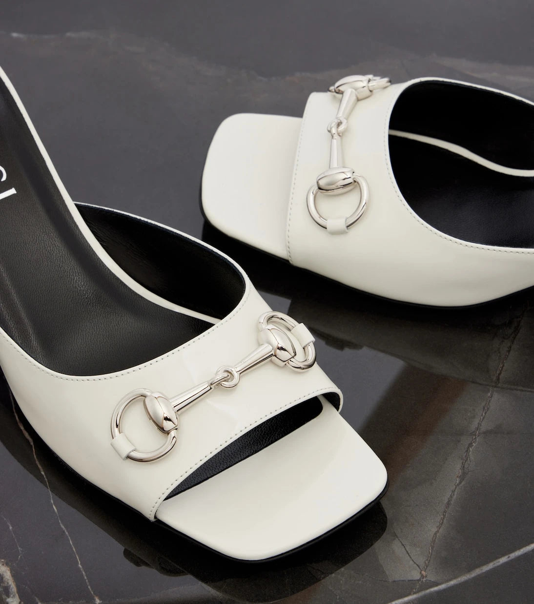 Gucci - Signora Horsebit leather mules