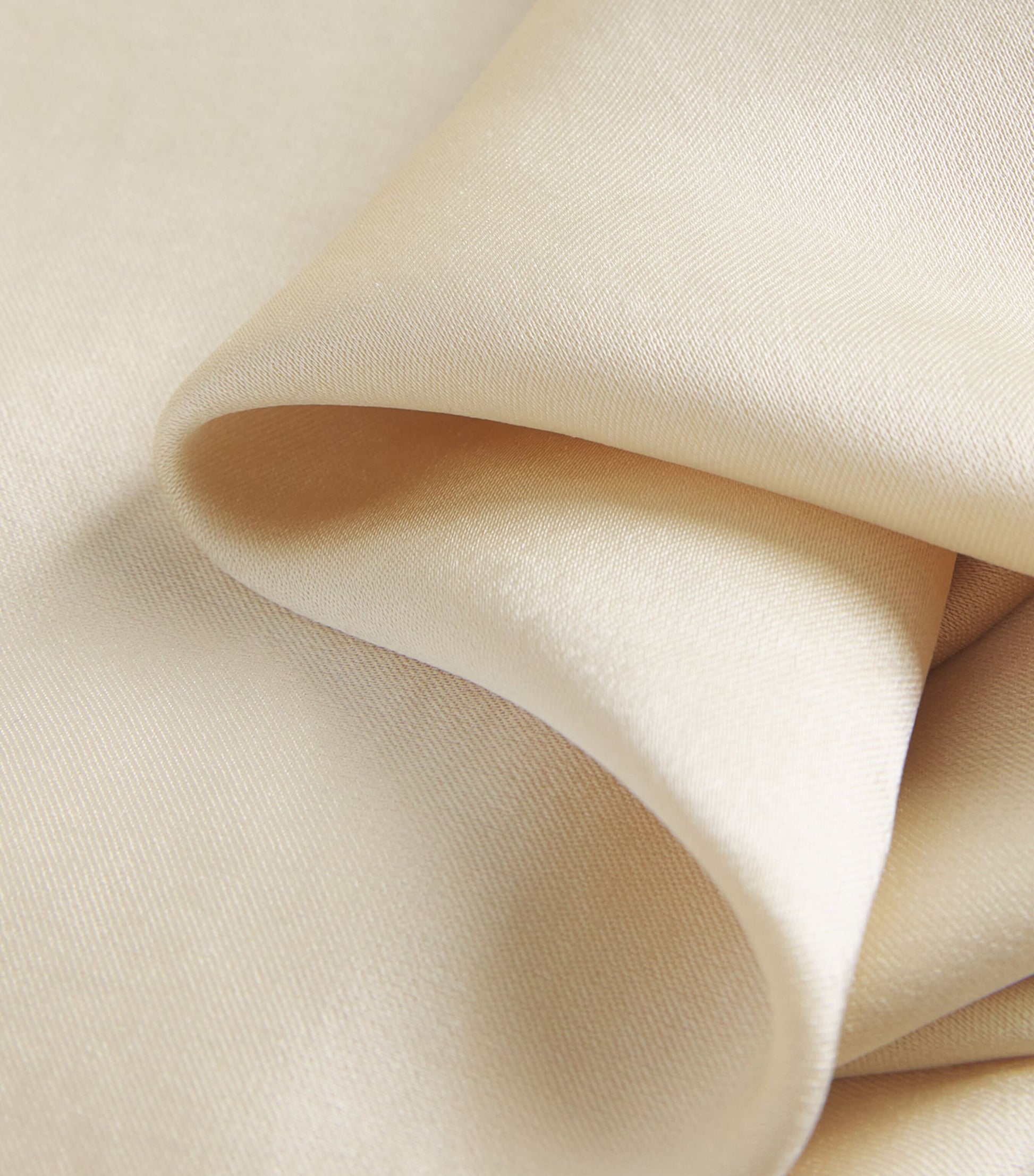 Vince White Satin Straight Trousers