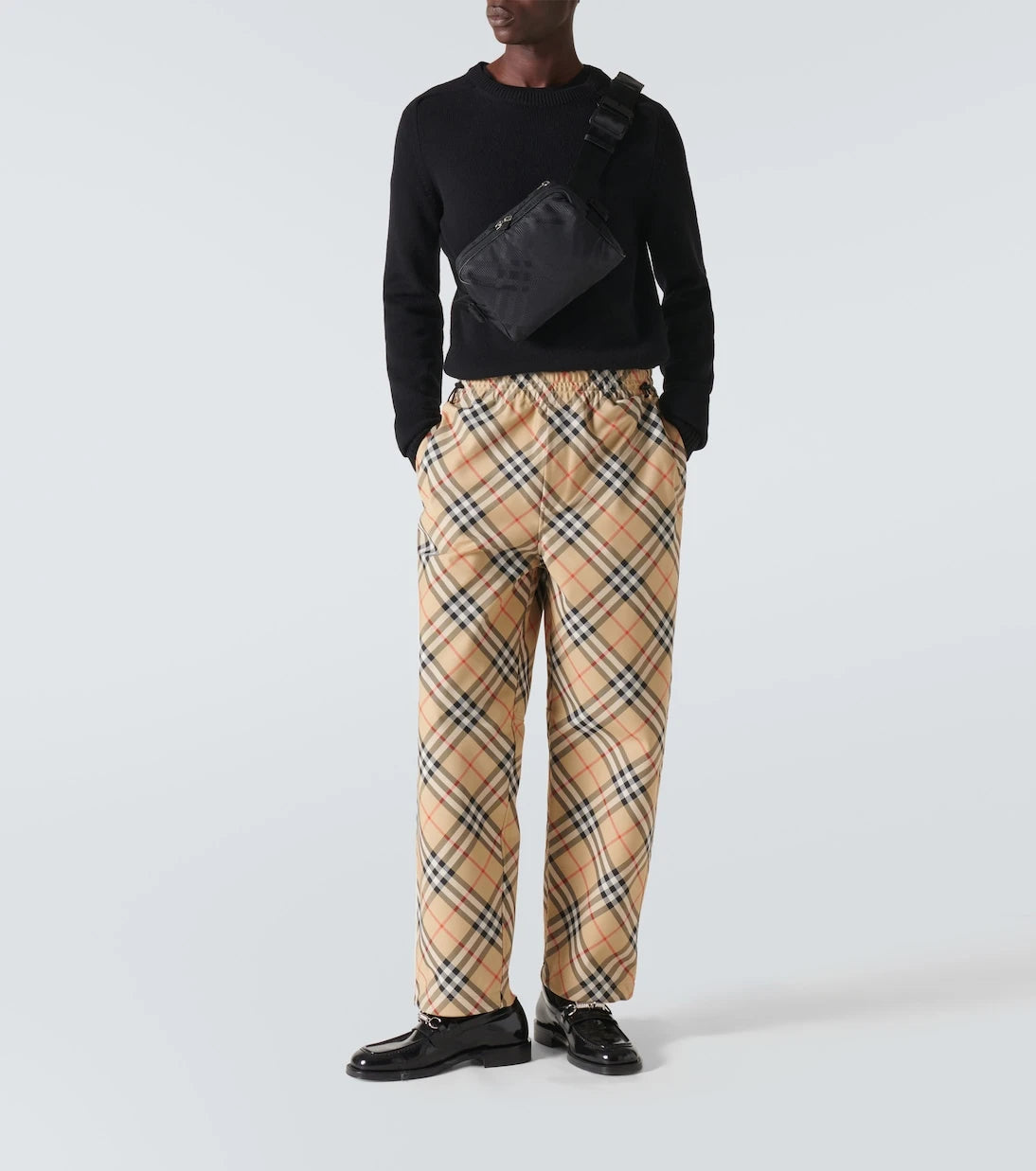 Burberry - Checked track pants