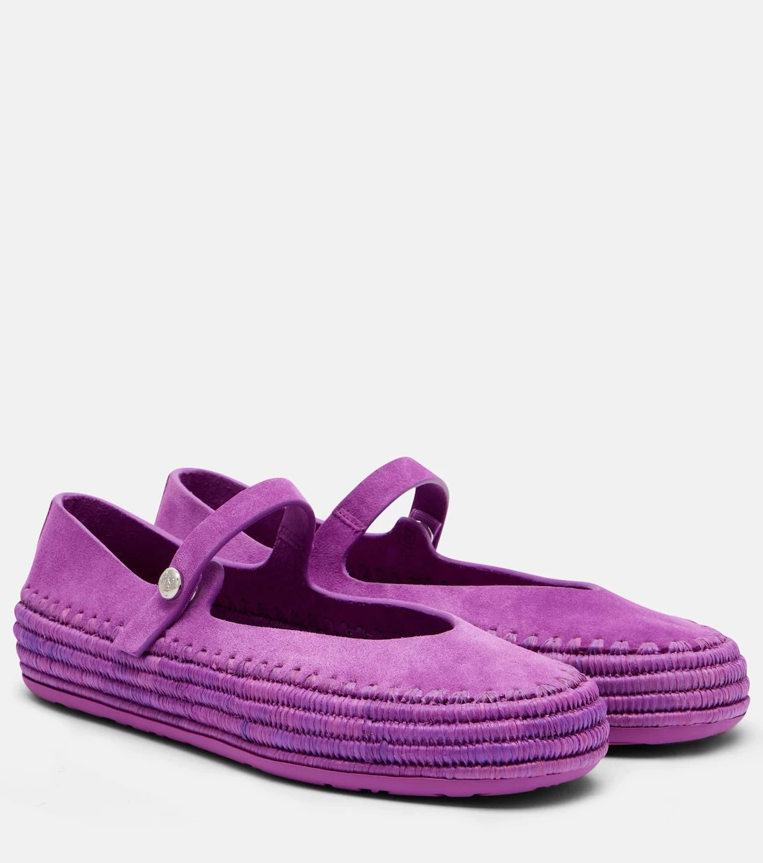 Loewe - Paula's Ibiza Rio suede Mary Jane flats