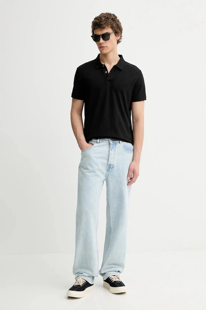 Calvin Klein yakalı erkek pamuklu tişört