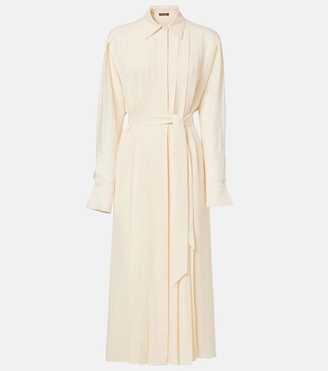 Loro Piana - Lorely pleated georgette midi dress