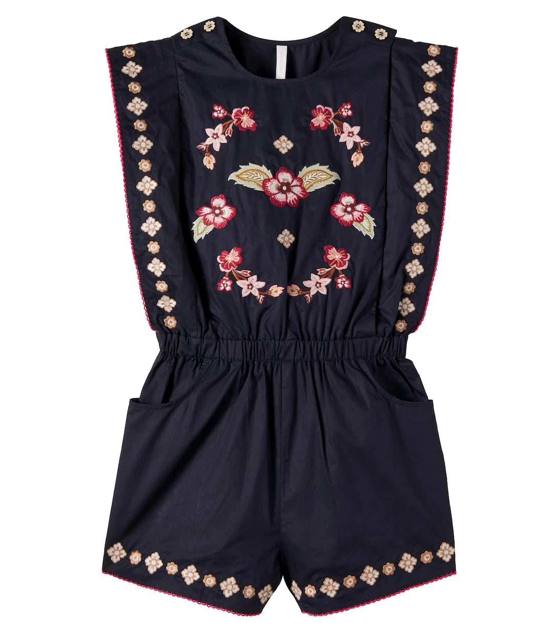 Zimmermann Kids - Aster embroidered cotton romper
