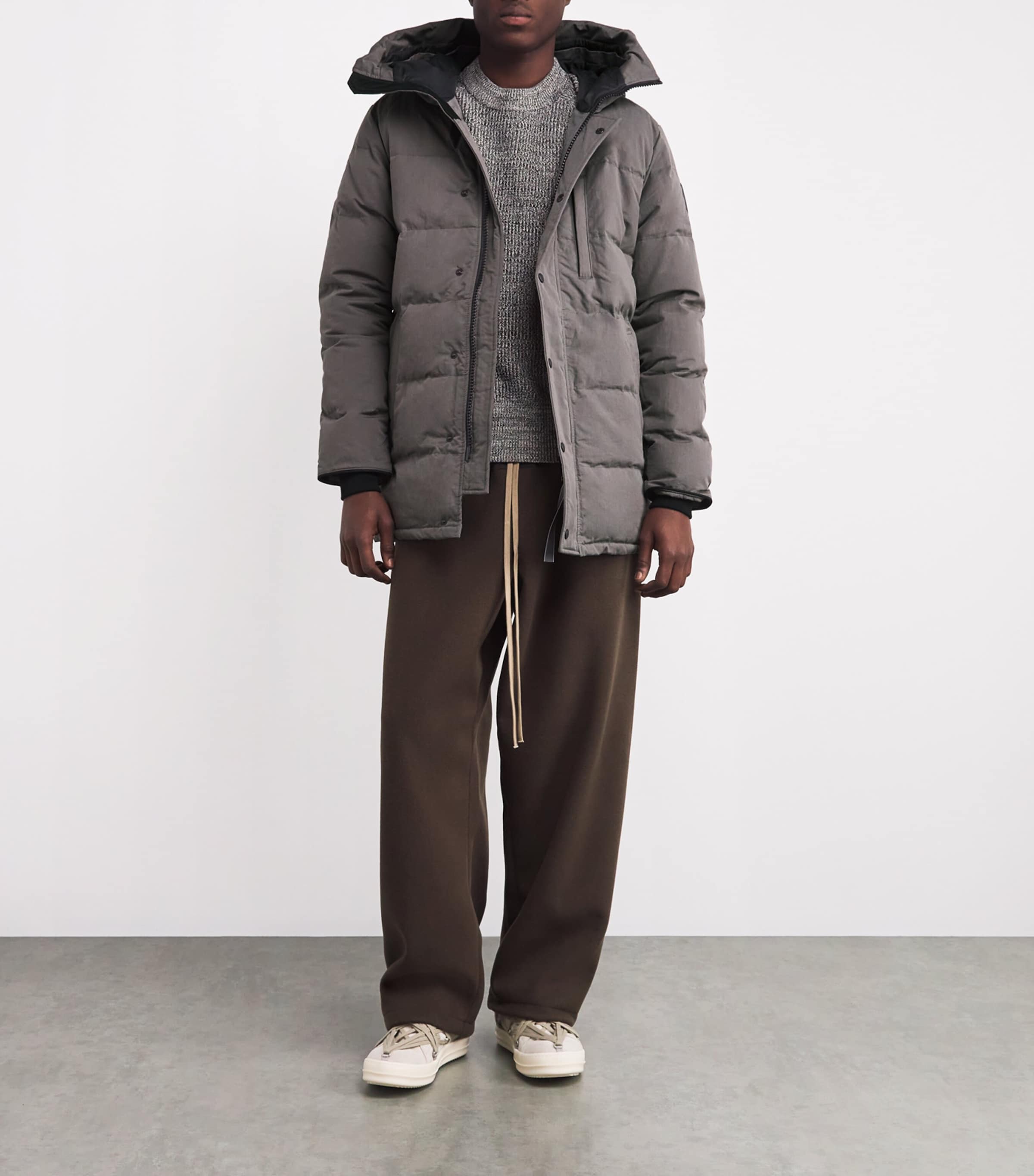 Canada Goose Grey Padded Carson Parka Jacket