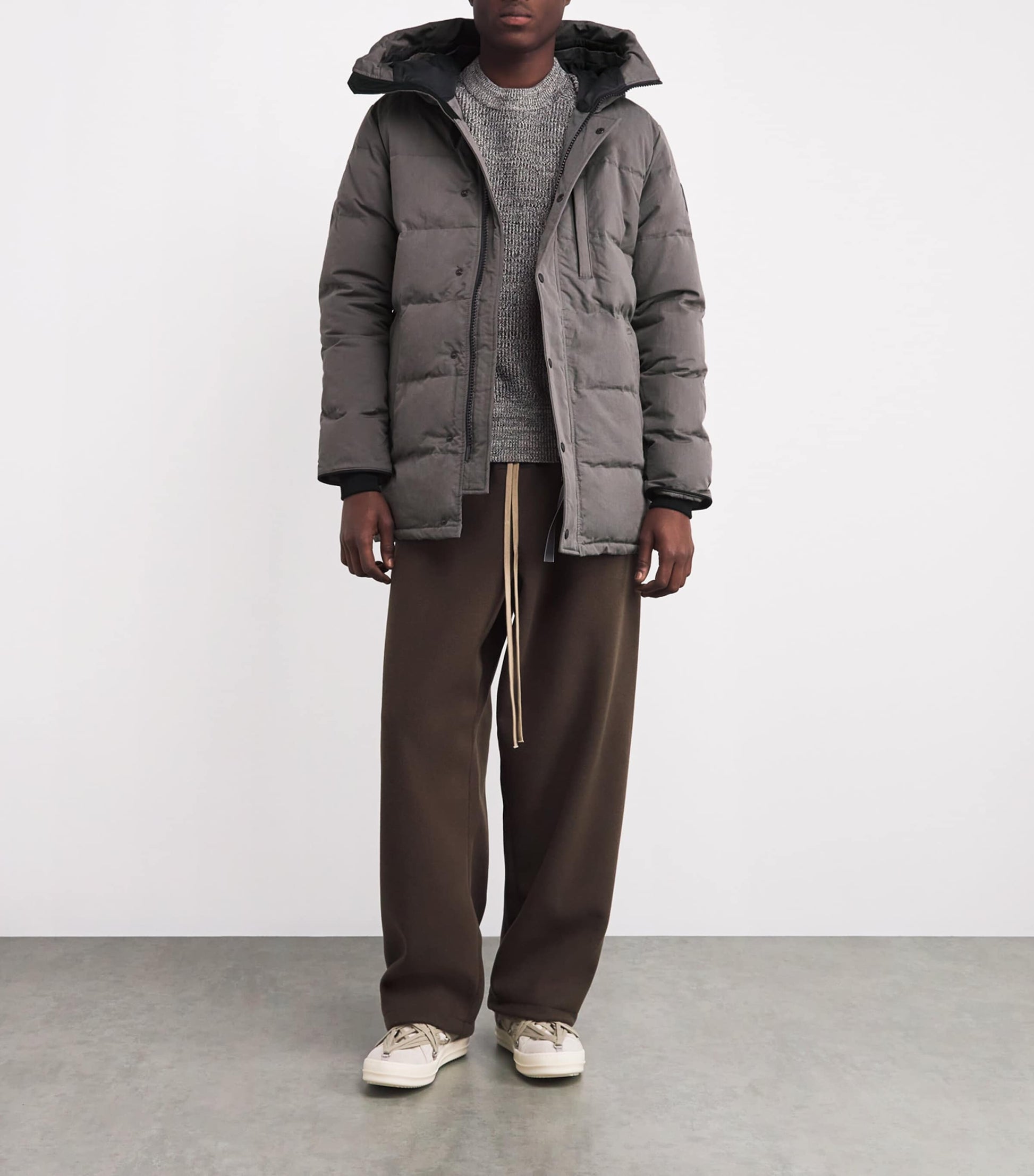 Canada Goose Grey Padded Carson Parka Jacket