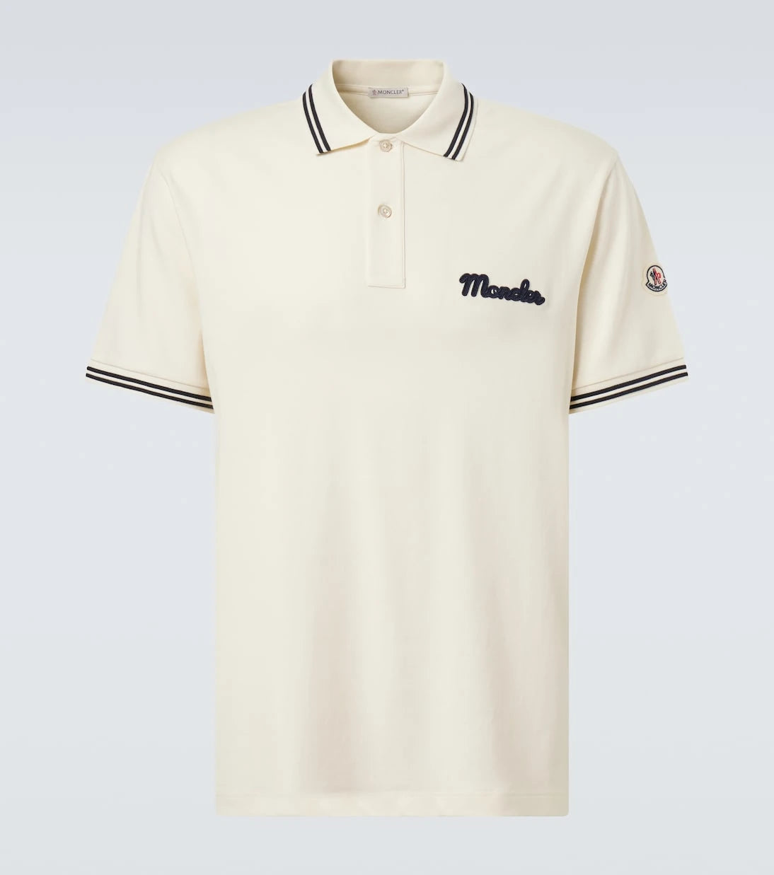 Moncler - Logolu pamuklu pike polo tişört