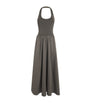 St. Agni Green Halterneck Maxi Dress