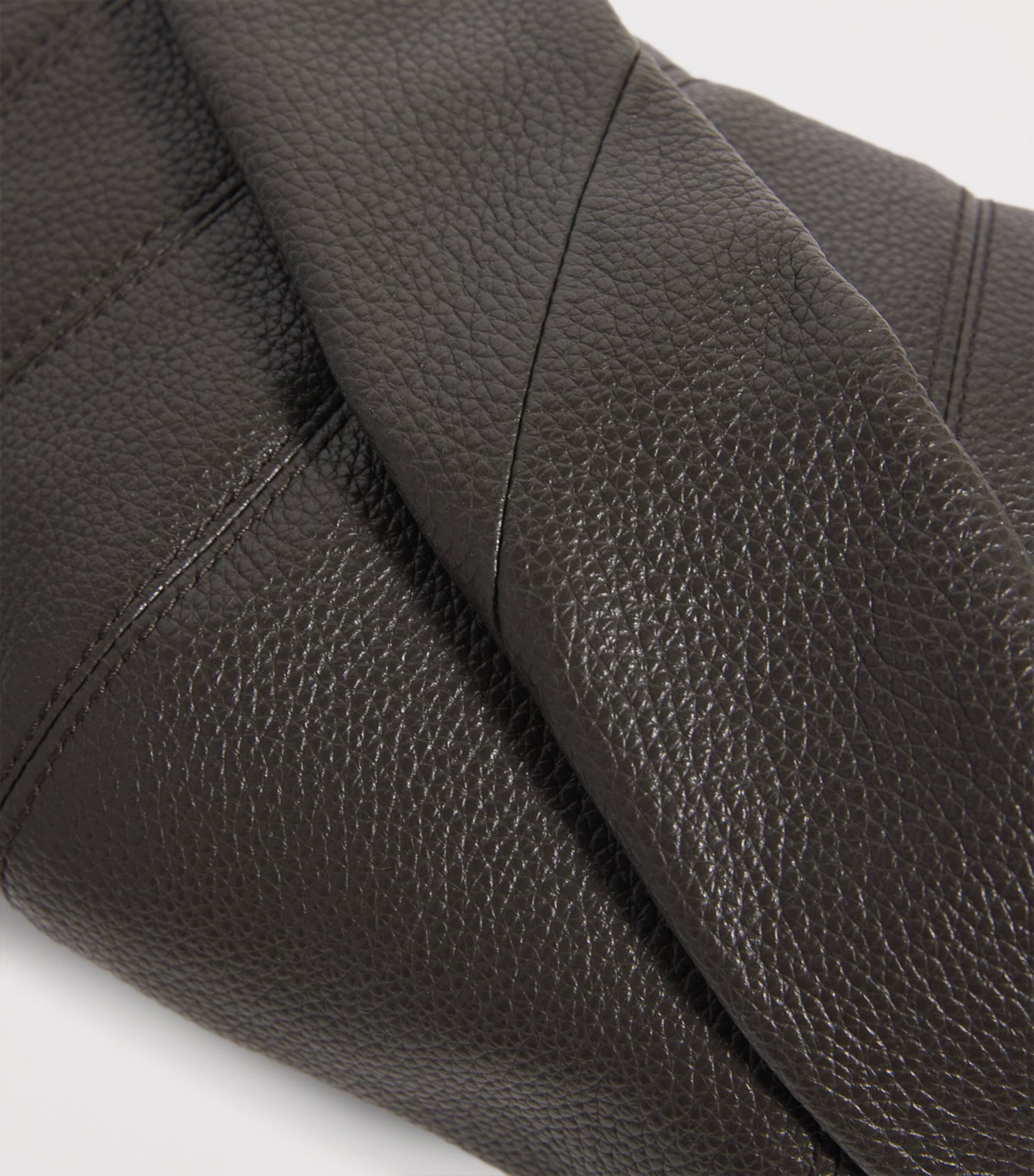 Lemaire Green Small Pebbled Leather Croissant Bag