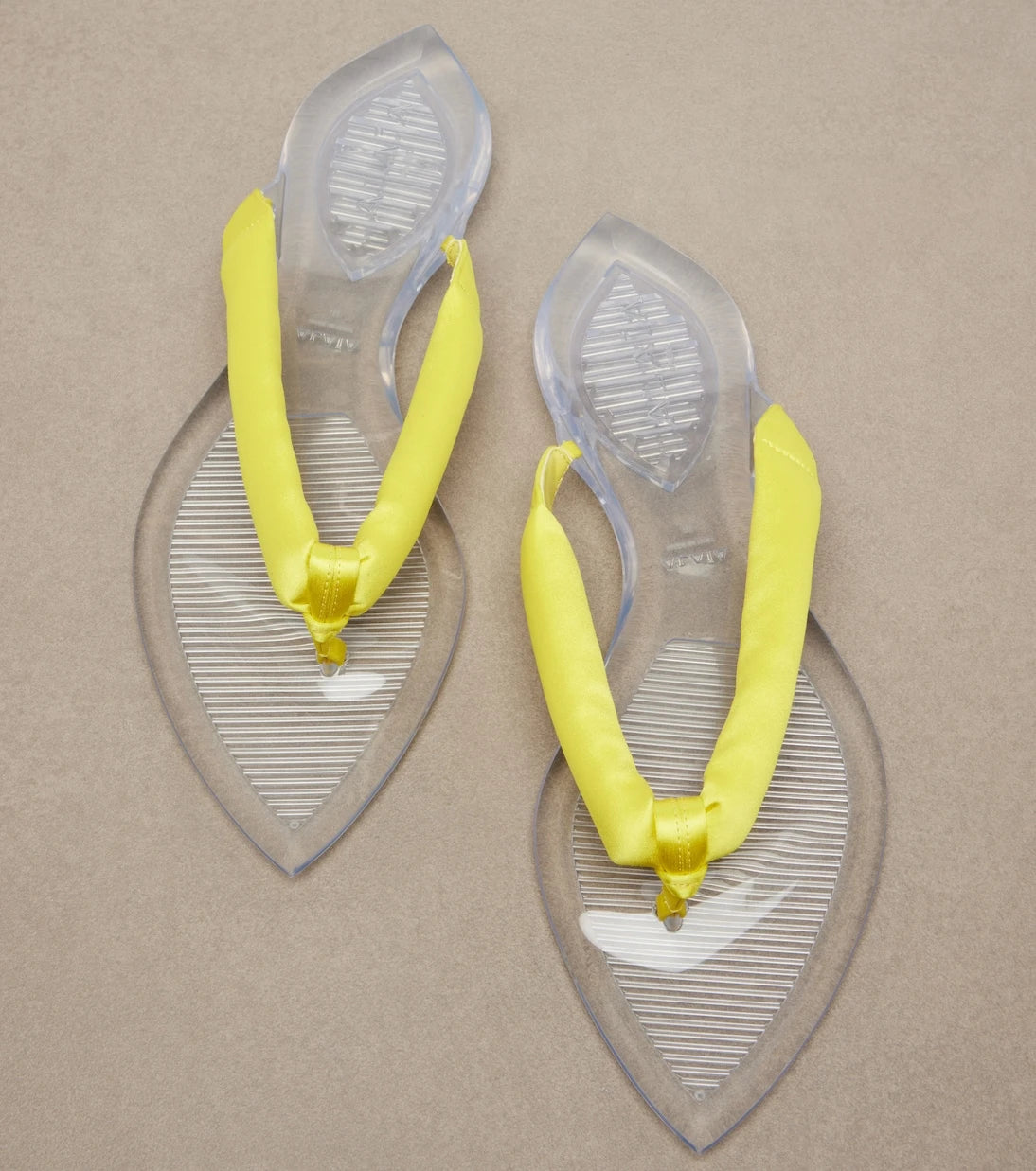 Alaïa - Invisible satin thong sandals