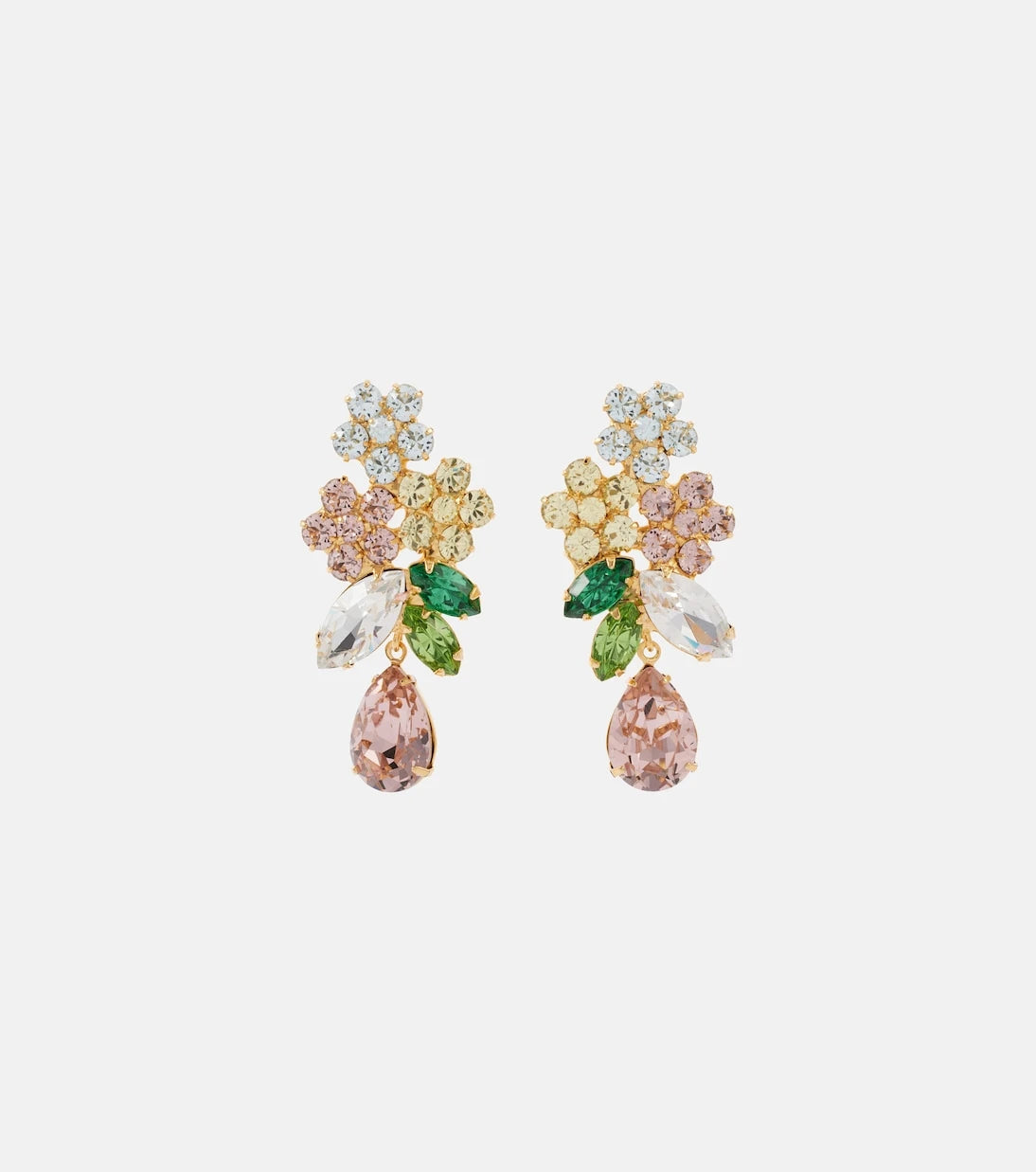 Jennifer Behr - Bouquet gold-plated drop earrings