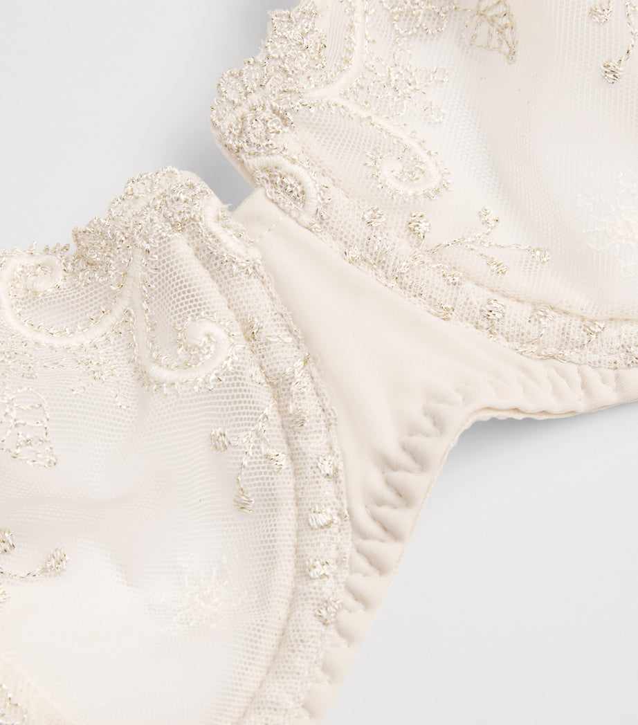 Simone Perele Gold Lace Délice Half-Cup Bra