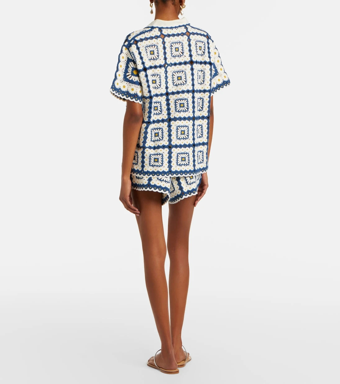 Alémais - Dolly crochet cotton shorts