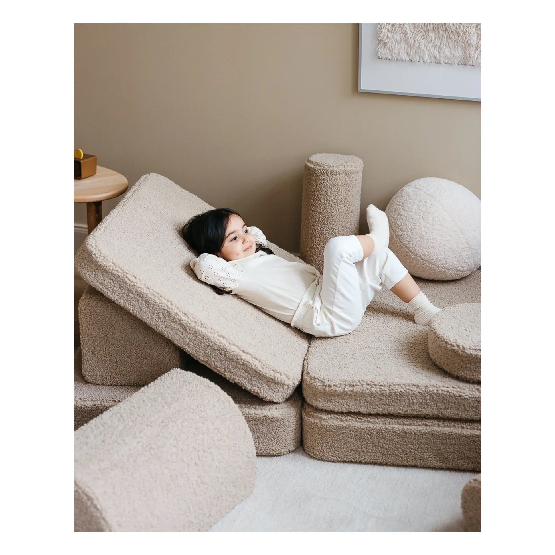 Wigiwama - Modular teddy sofa | Beige