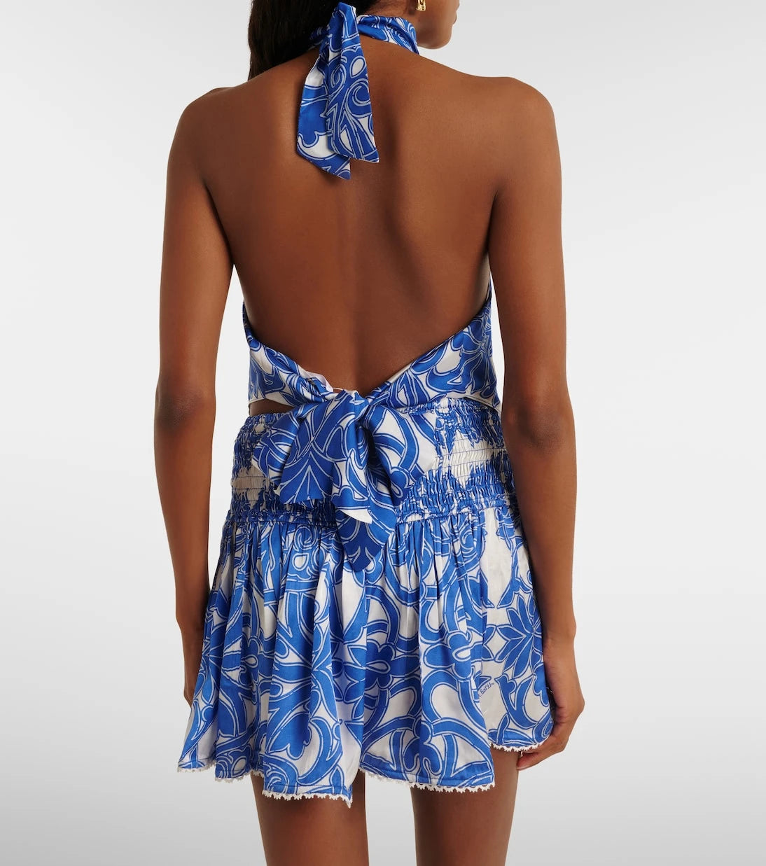 Poupette St Barth - Guilia printed halterneck top