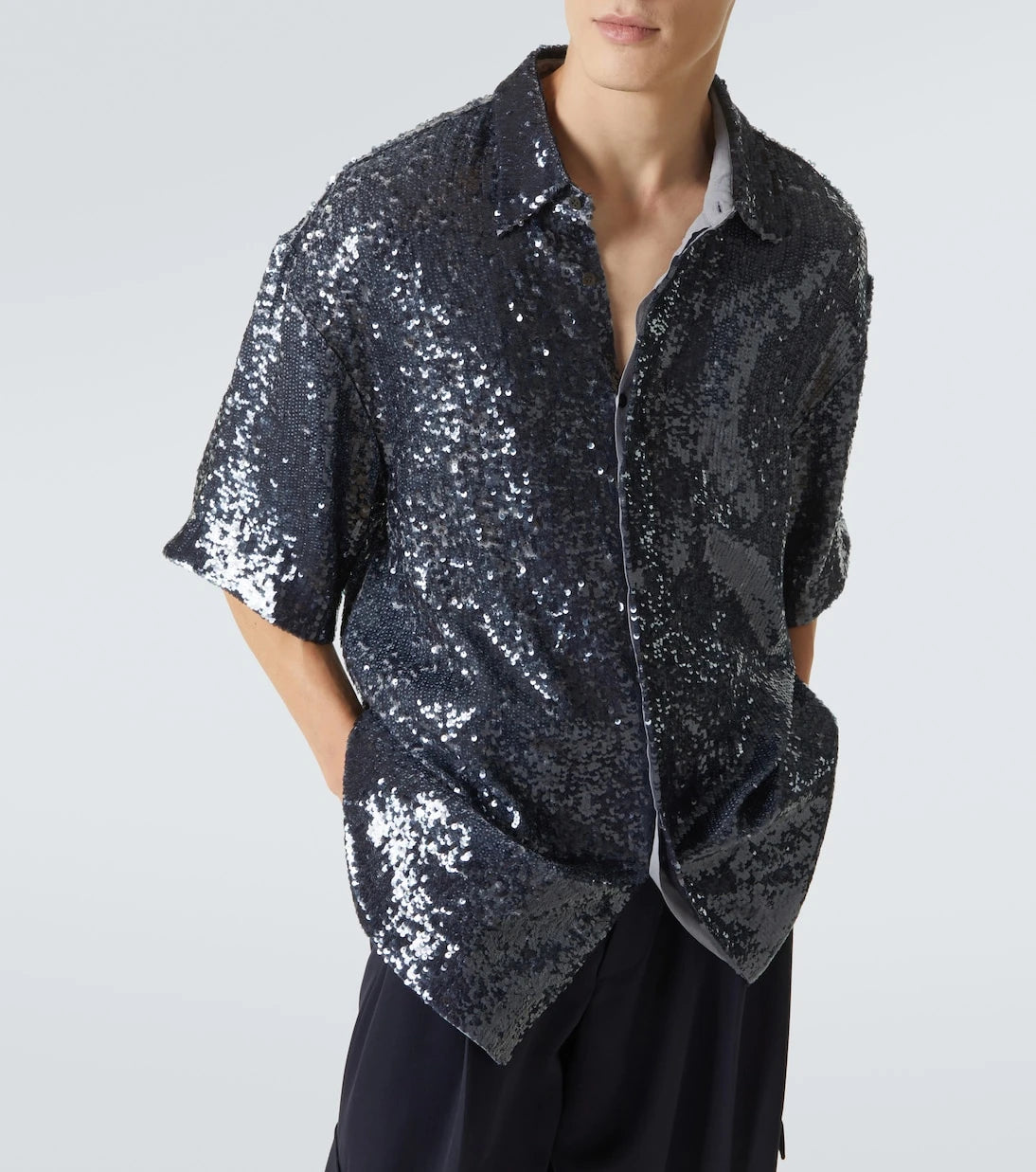 Dries Van Noten - Sequined shirt