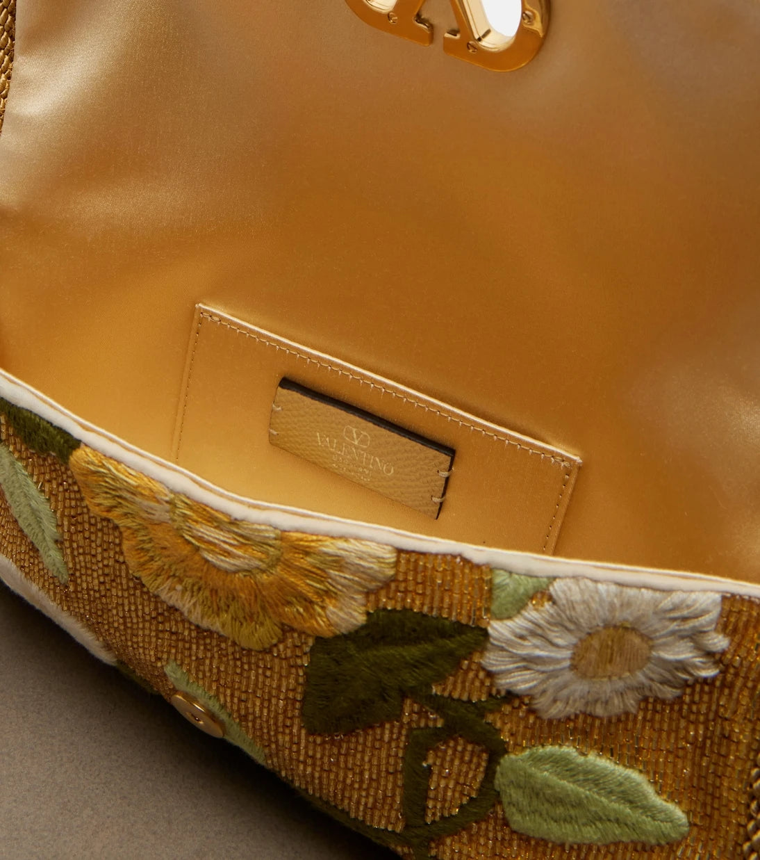 Valentino Garavani - DeVain Small beaded floral shoulder bag
