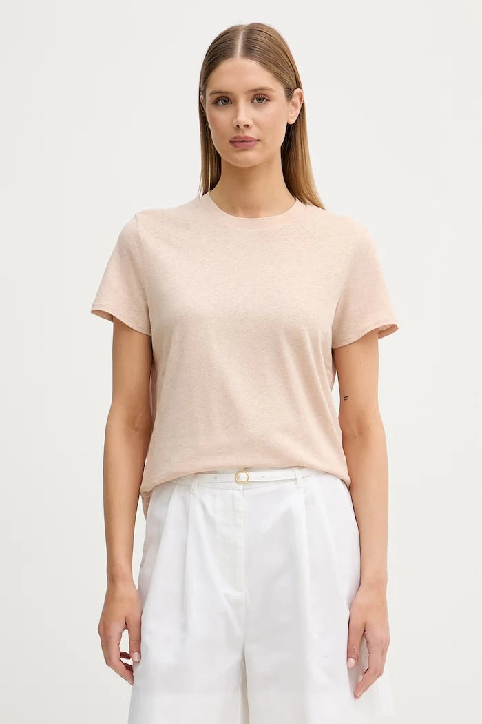 Sisley kadın keten tişört