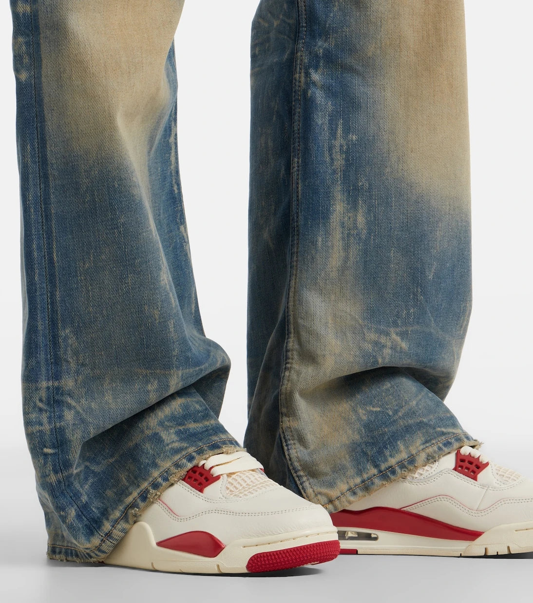 Nike - Air Jordan 4 leather high-top sneakers