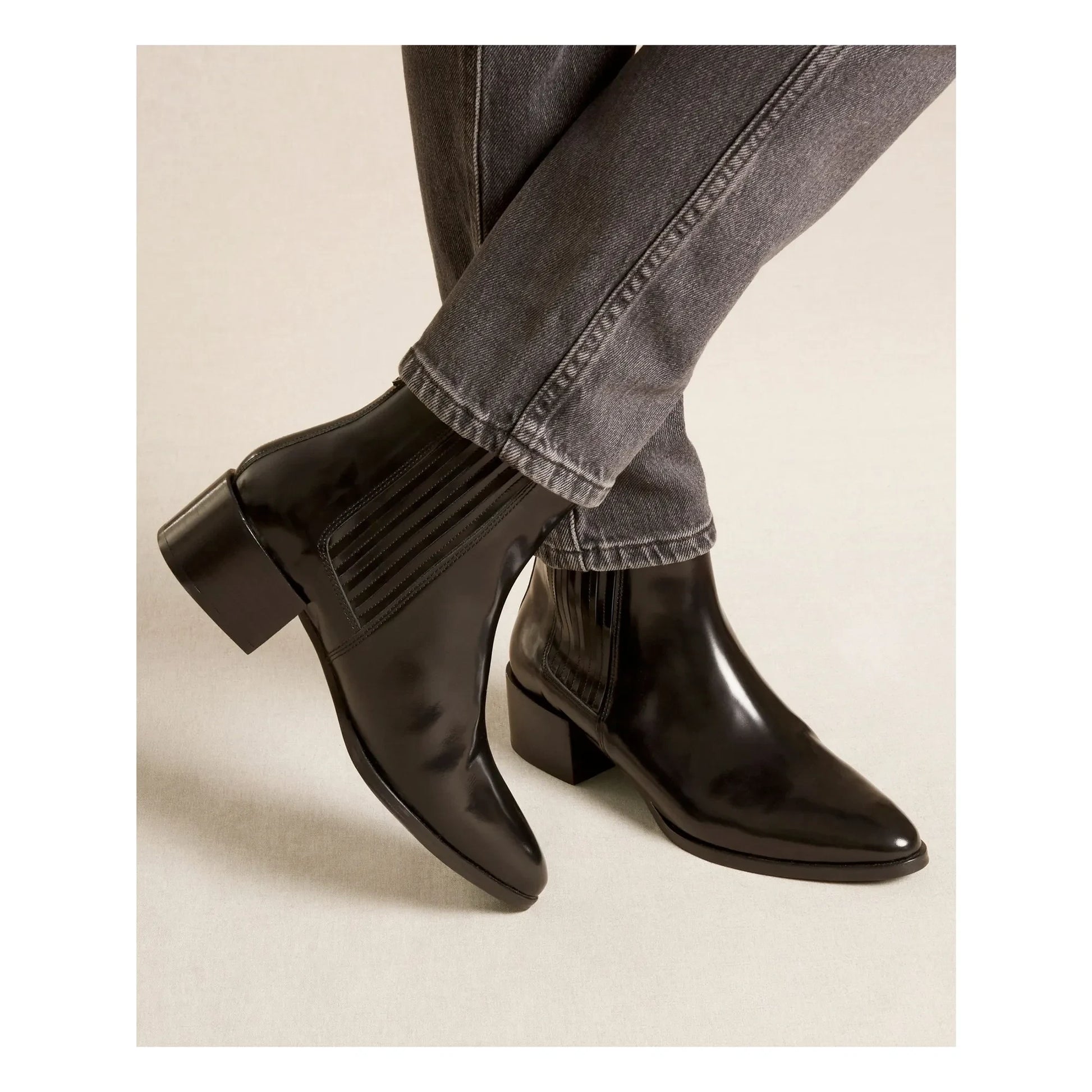 Rivecour - n°408 Glacé Leather Boots | Black