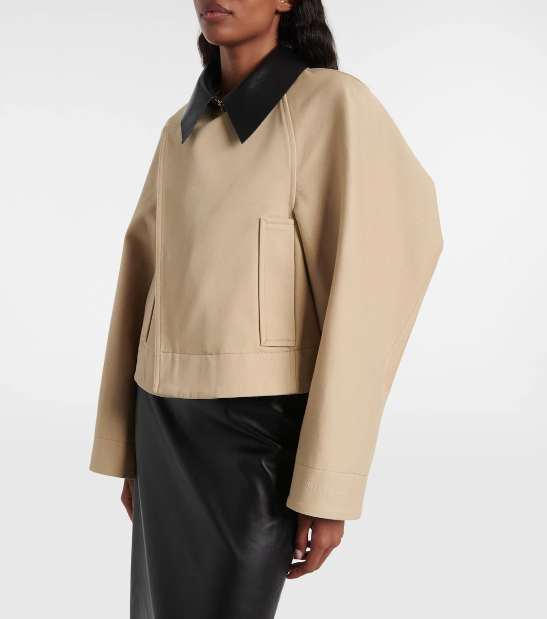 Givenchy - Cropped cotton and wool jacket