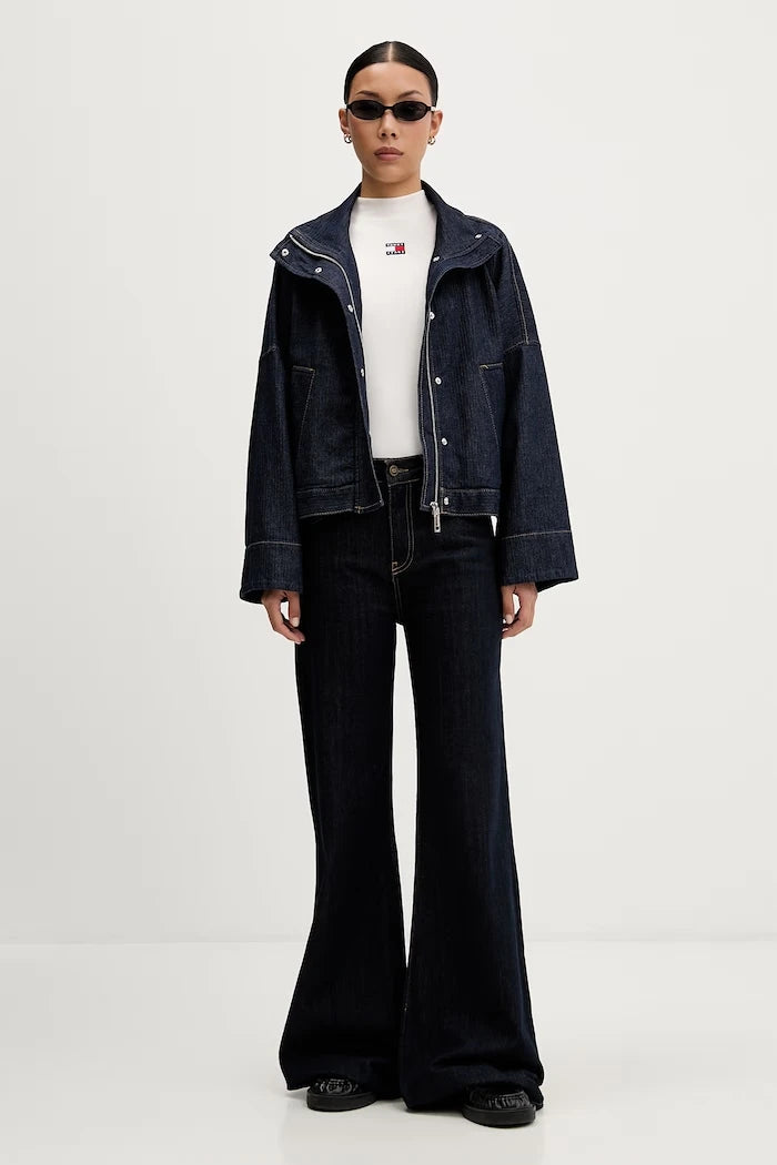 Tommy Jeans топ дамски от памук с еластан