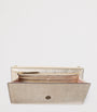Jimmy Choo Gold Leather Emmie Clutch Bag