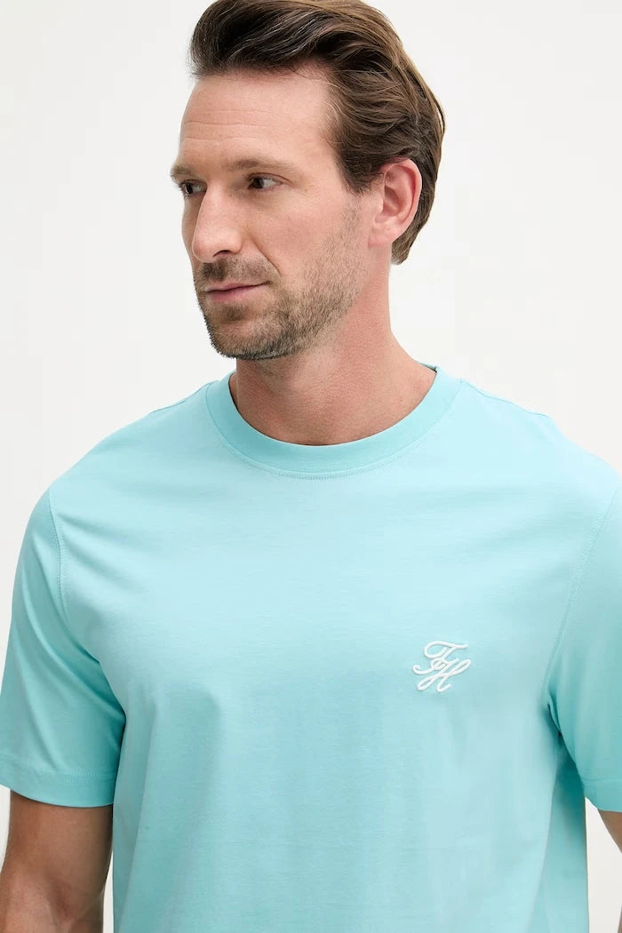 Tommy Hilfiger pamuklu basic erkek tişört SUMMER