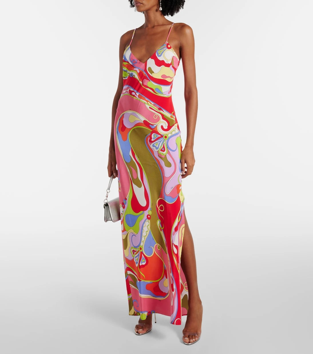 Pucci - Orchidee silk crêpe de chine maxi dress