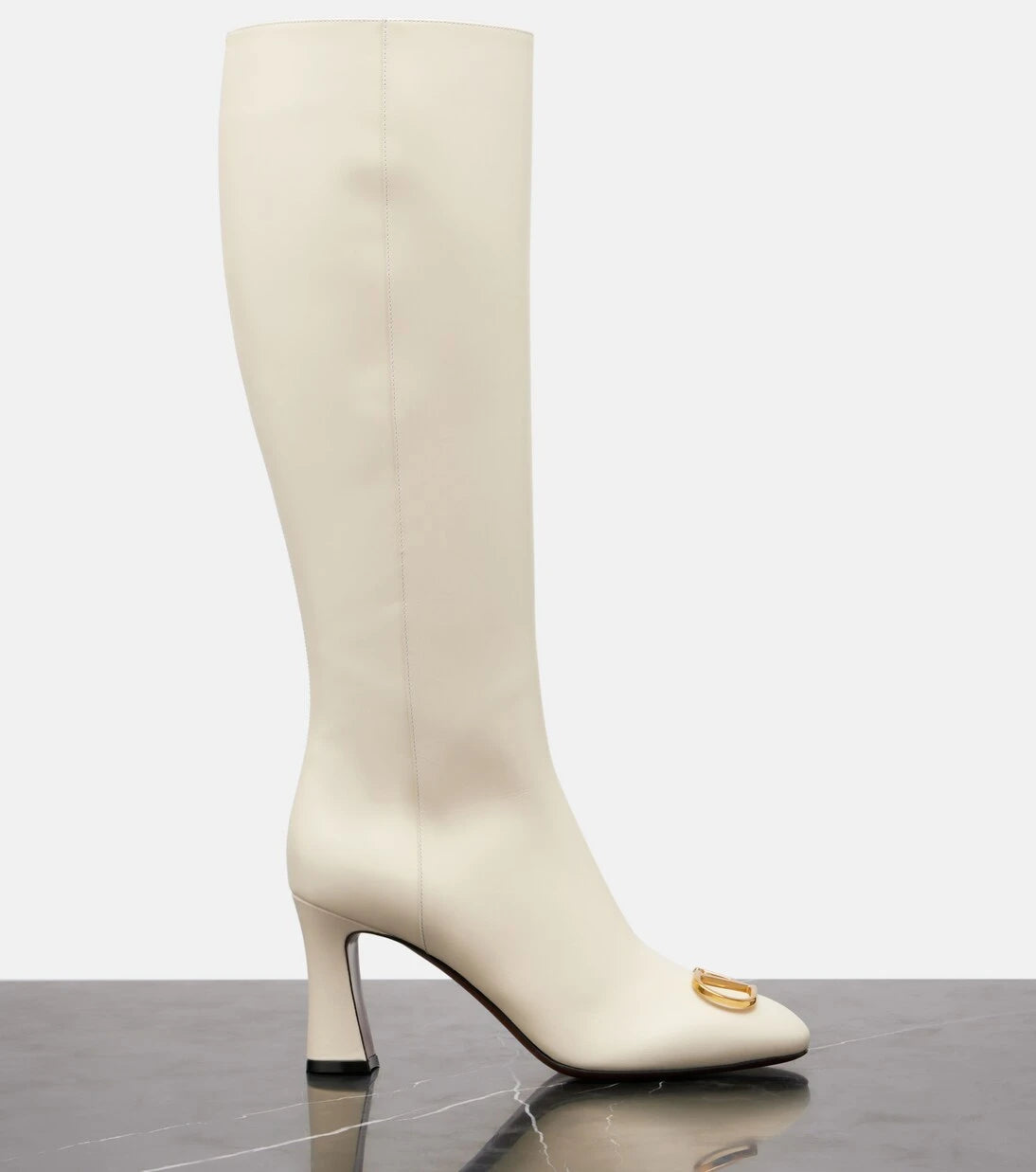 Valentino Garavani - VLogo 80 leather knee-high boots