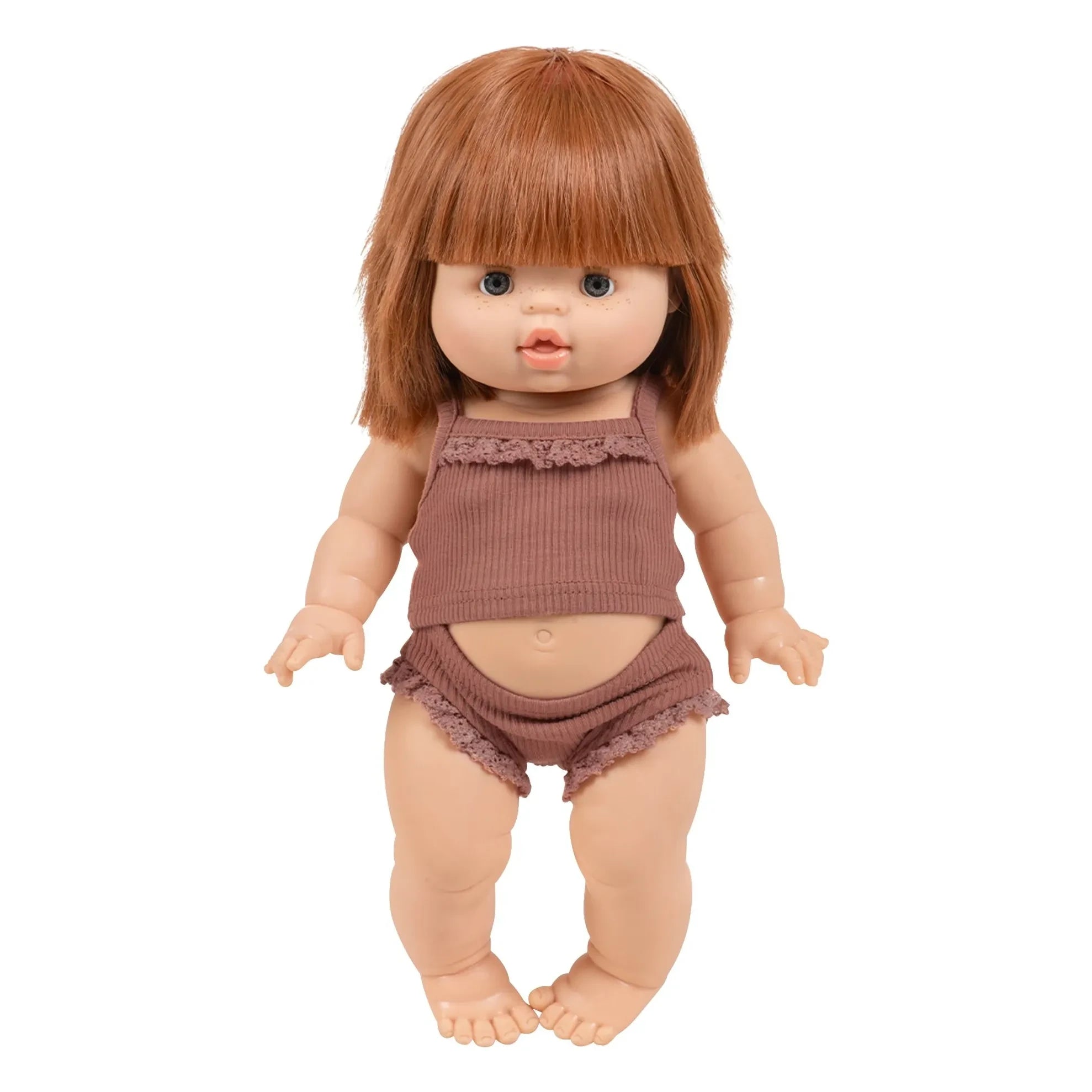 Minikane - Capucine sleepy-eyed doll in rib knit set