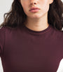 Burgundy Cotton Jersey T-Shirt