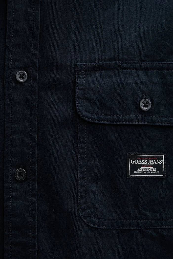 Guess Jeans риза мъжка от памук