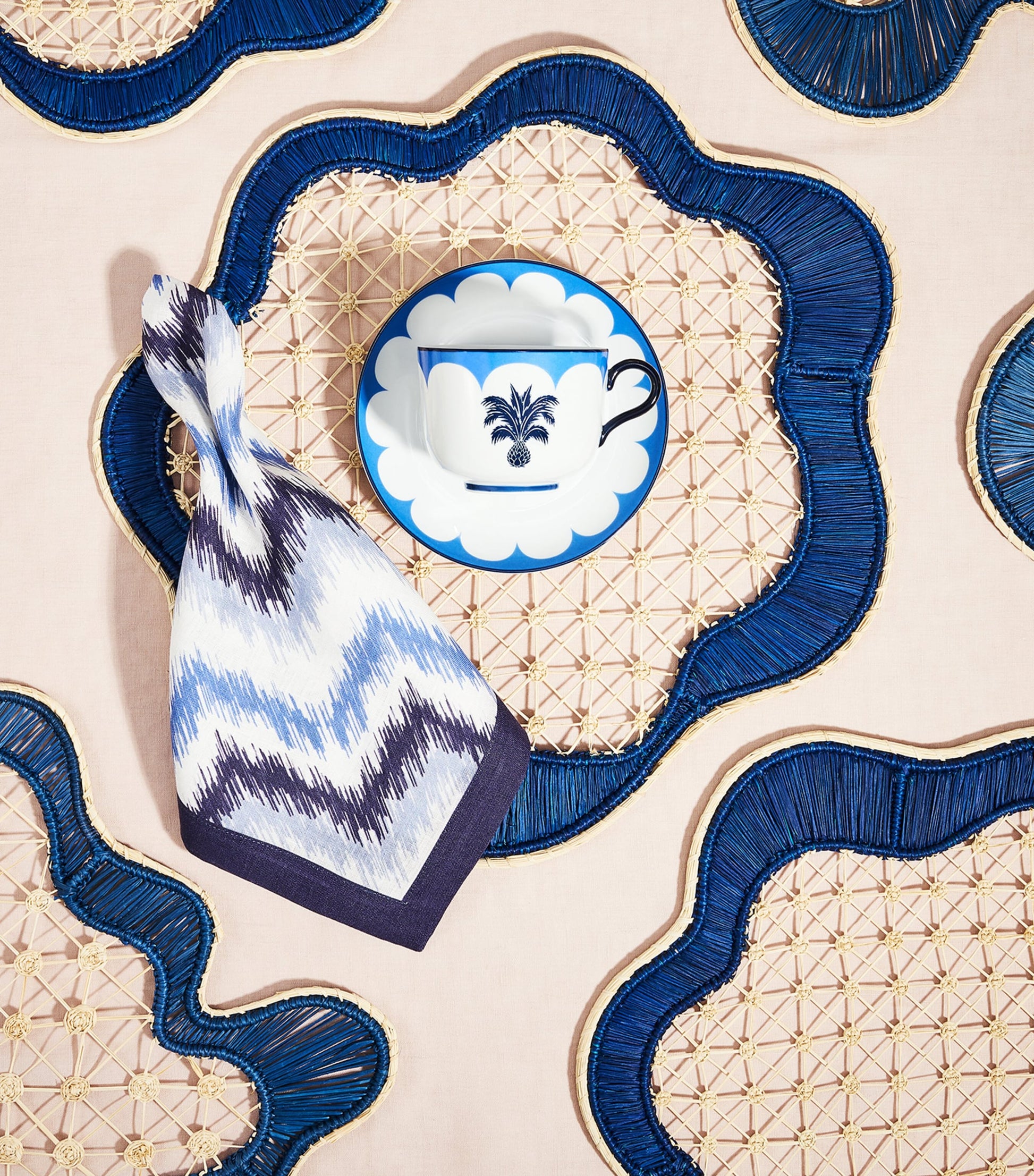 Aquazzura Round Baru Placemat (Set of 2)