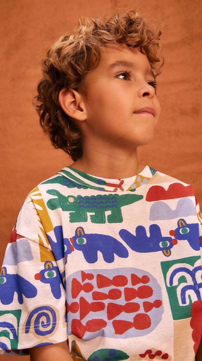 Fábula - Printed cotton T-shirt