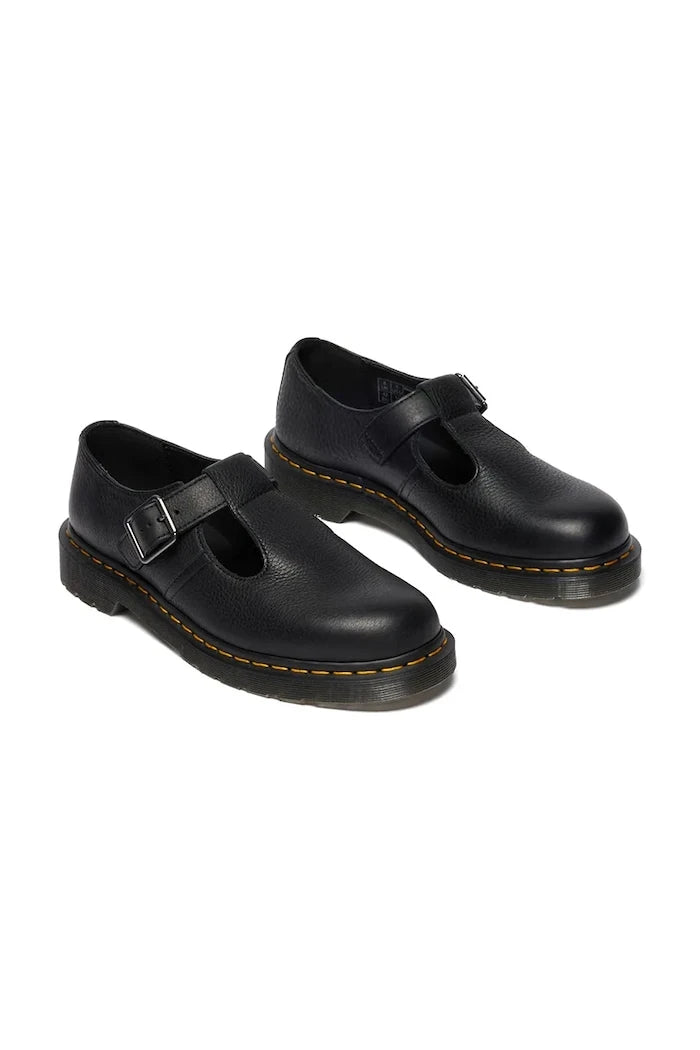 Кожени половинки обувки Dr. Martens Polley