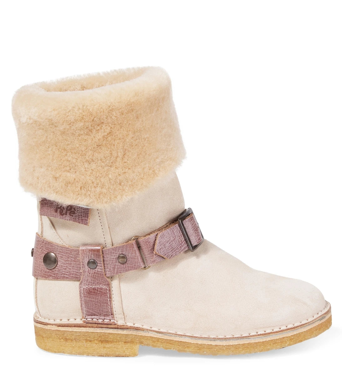 PèPè - Shearling-lined suede boots