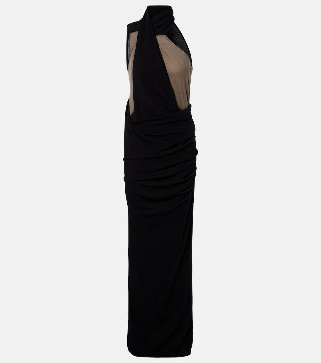 Entire Studios - Draped one-shoulder jersey maxi dress