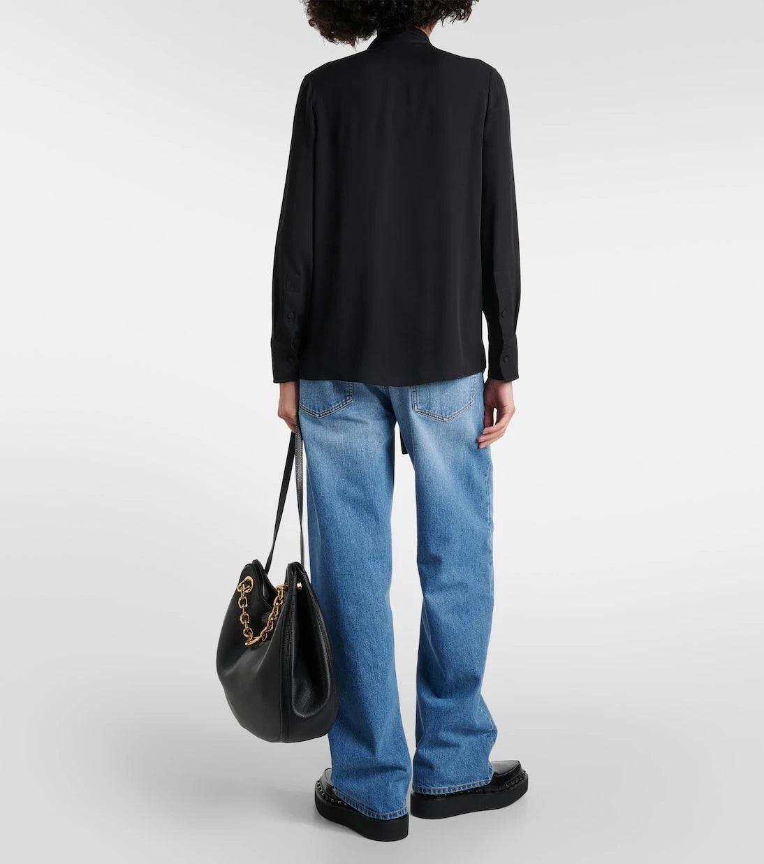 Valentino - Tie-neck silk georgette blouse