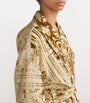 Gold Jacquard Liquid Velvet Robe