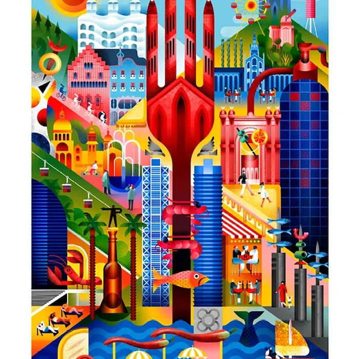 Пъзел Balvi Barcelona 1000 pcs