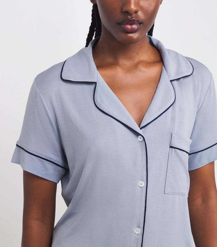 Gisele Short Pyjama Set GRAY DAWN/NAVY