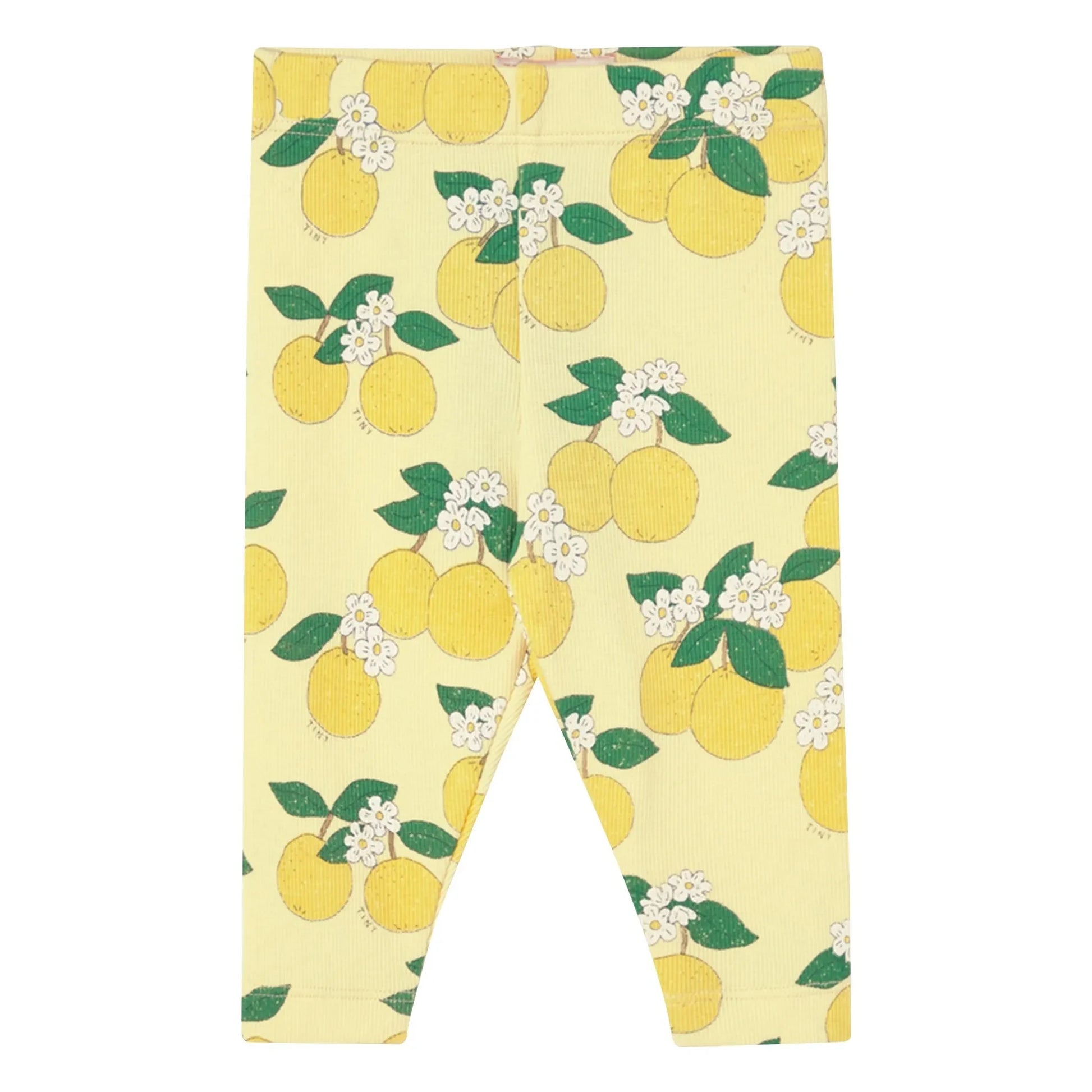 Tinycottons - Ribbed Legging Orange Organic Cotton | Pale yellow