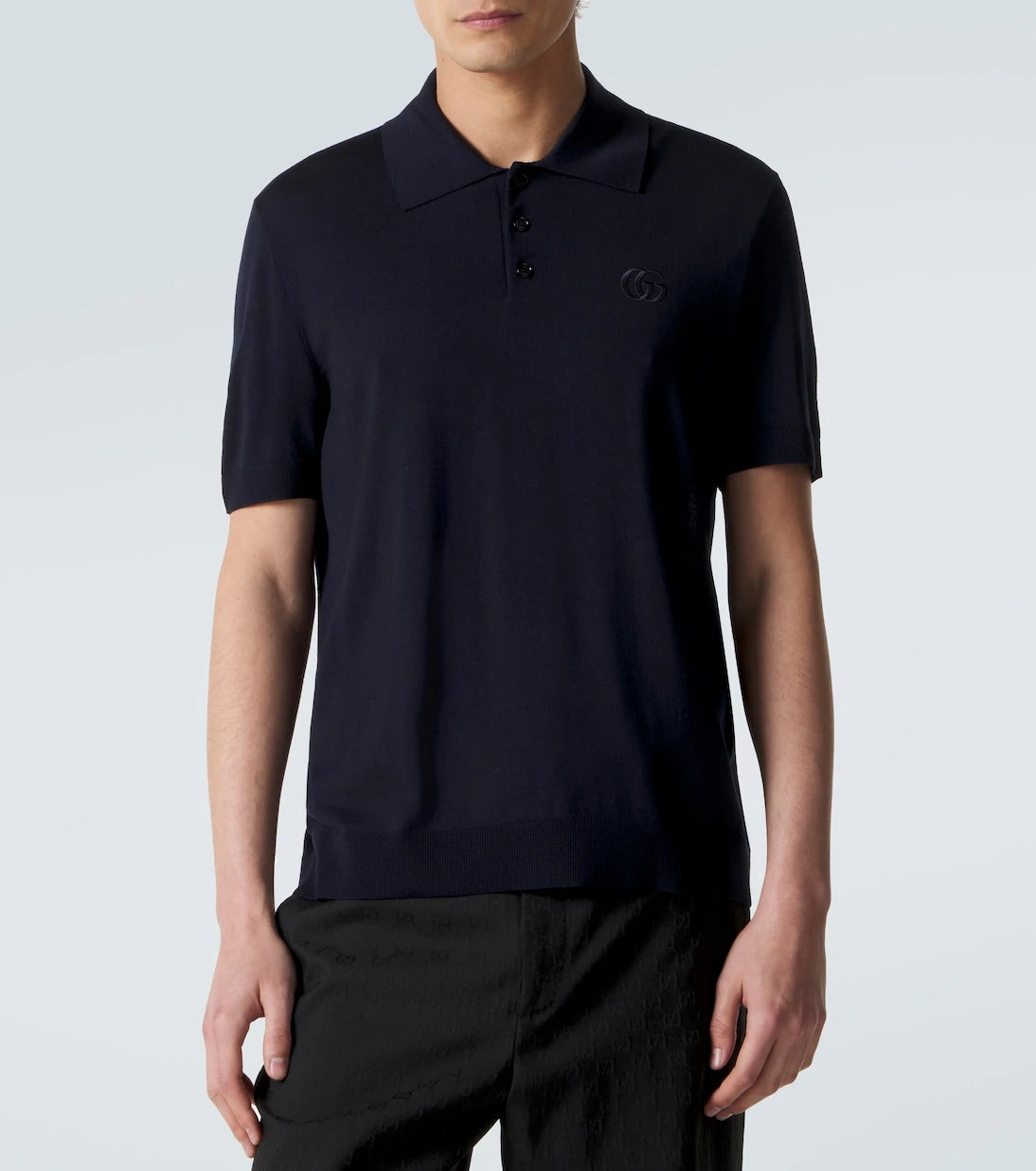 Gucci - Double G wool polo shirt